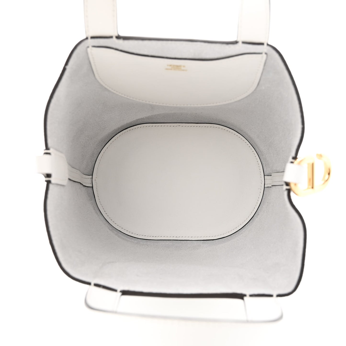 Taurillon Clemence Swift In-The-Loop 18 Bag New White