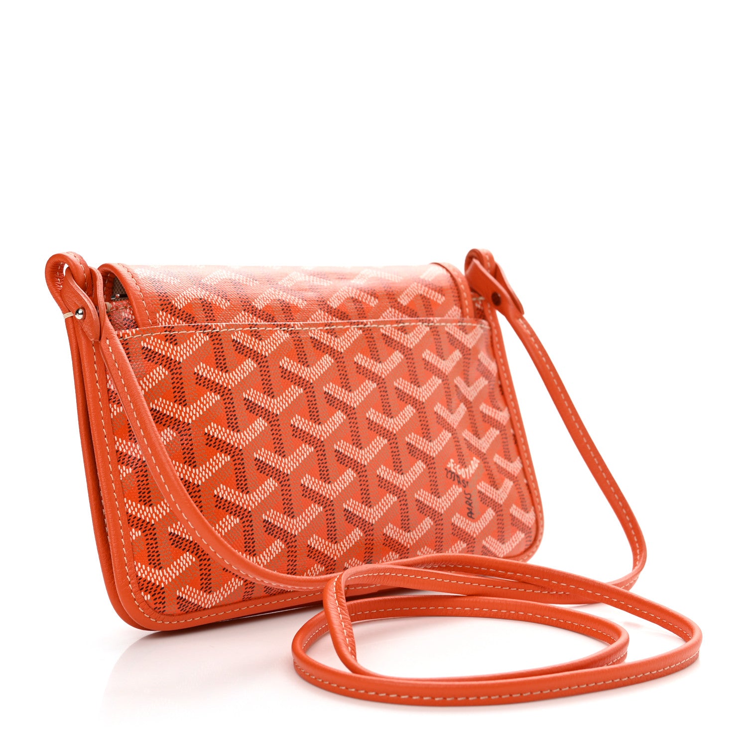 Goyard Goyardine Plumet Wallet Clutch Orange 3 of 11