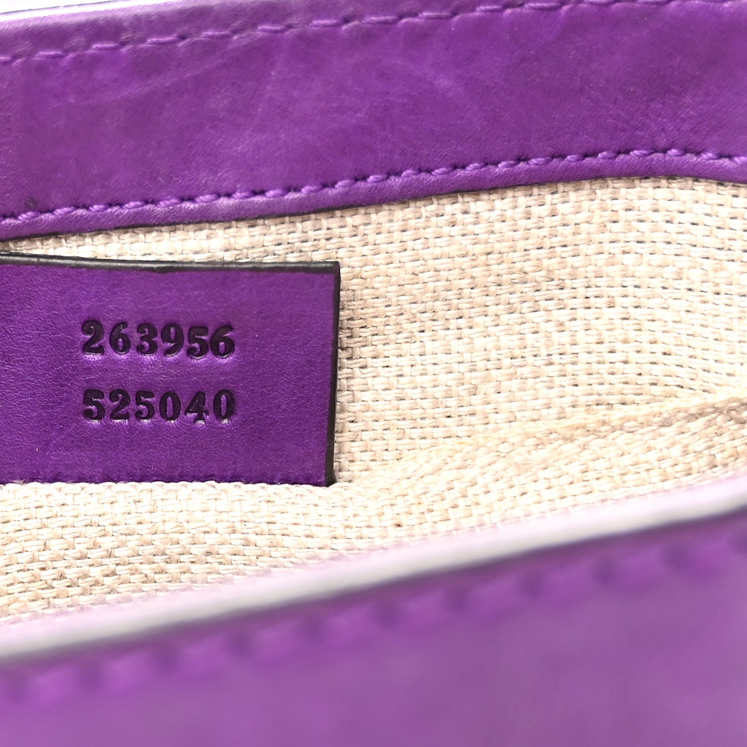 Gucci Calfskin Small Snaffle Bit Shoulder Bag Purple 7 of 11