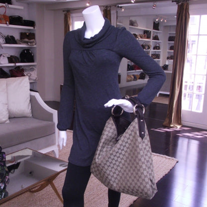 Gucci Monogram Large Horsebit Chain Hobo 2 of 11