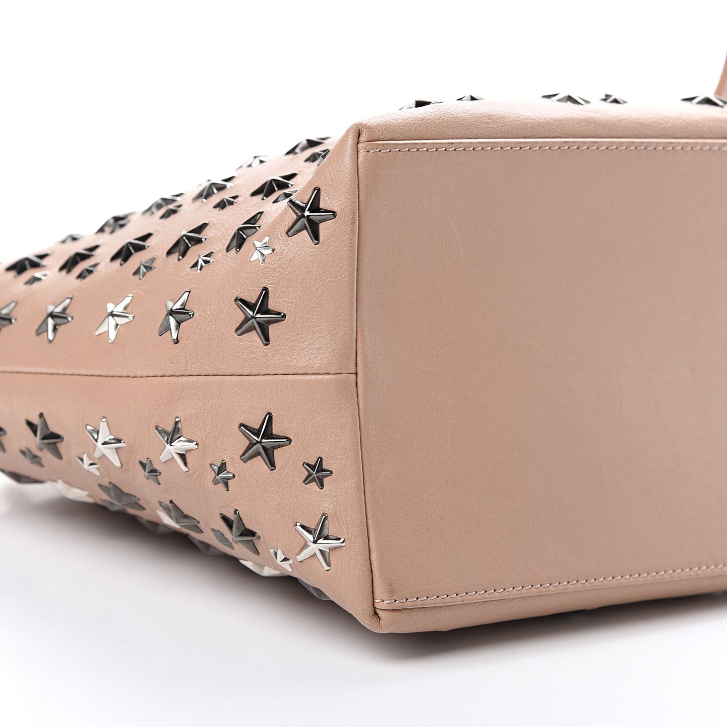 Calfskin Sofia Star Studded Tote Pink