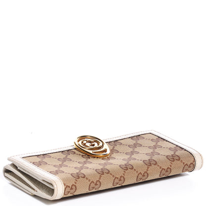 Gucci Monogram Interlocking GG Continental Wallet Off White 4 of 7