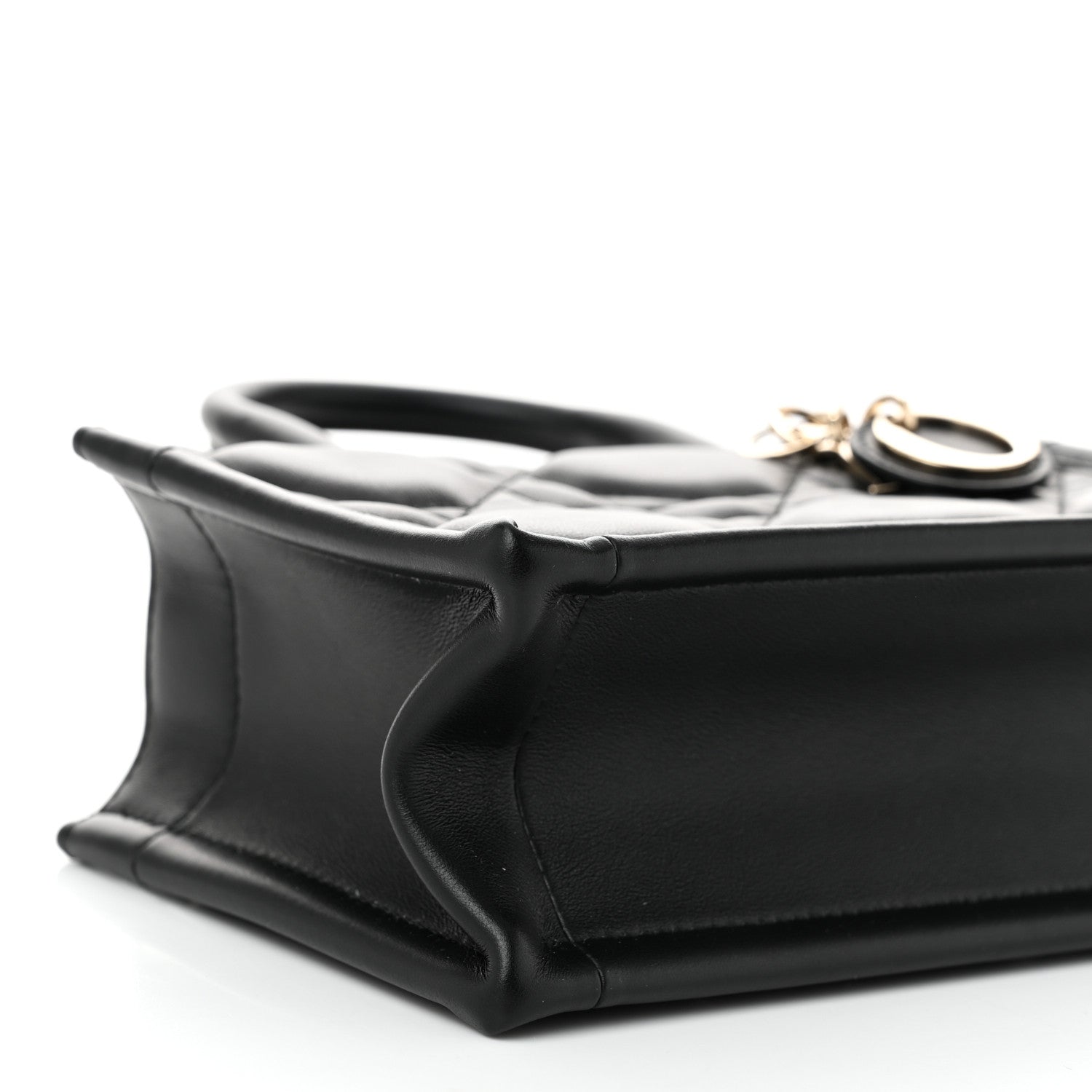 Christian Dior Calfskin Macrocannage Mini Book Tote Black 9 of 11