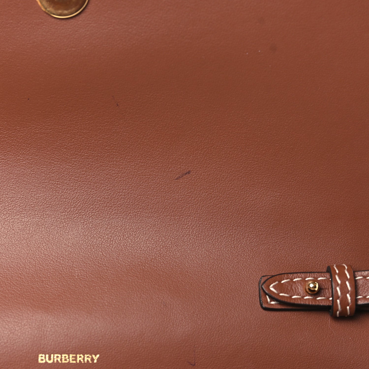 Burberry Calfskin Vintage Check New Hampshire Bag Archive Beige Tan 9 of 10