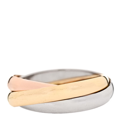 Cartier 18K Pink Yellow White Gold Small Trinity Ring 50 5.25 3 of 6