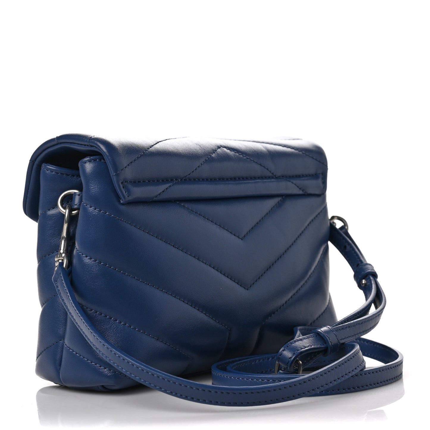 Calfskin Y Quilted Monogram Toy Loulou Crossbody Bag New Cobalt