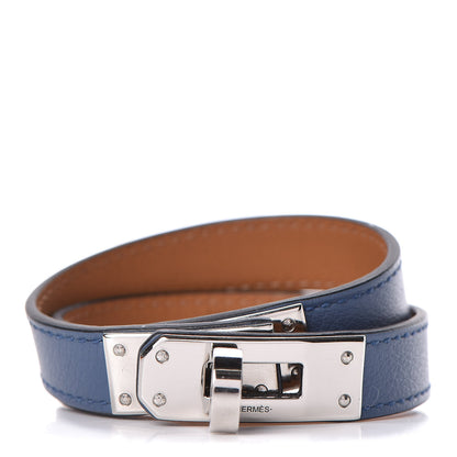 Hermes Swift Kelly Double Tour Bracelet XS Bleu Agate 1 of 7