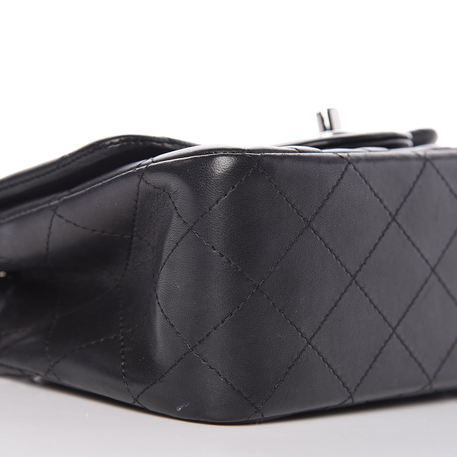 Chanel Lambskin Quilted Mini Square Flap Black 10 of 12