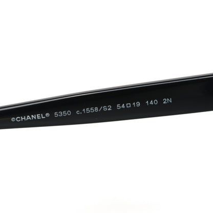 Chanel Acetate CC Cat Eye Summer Sunglasses 5350 Black Blue 5 of 7