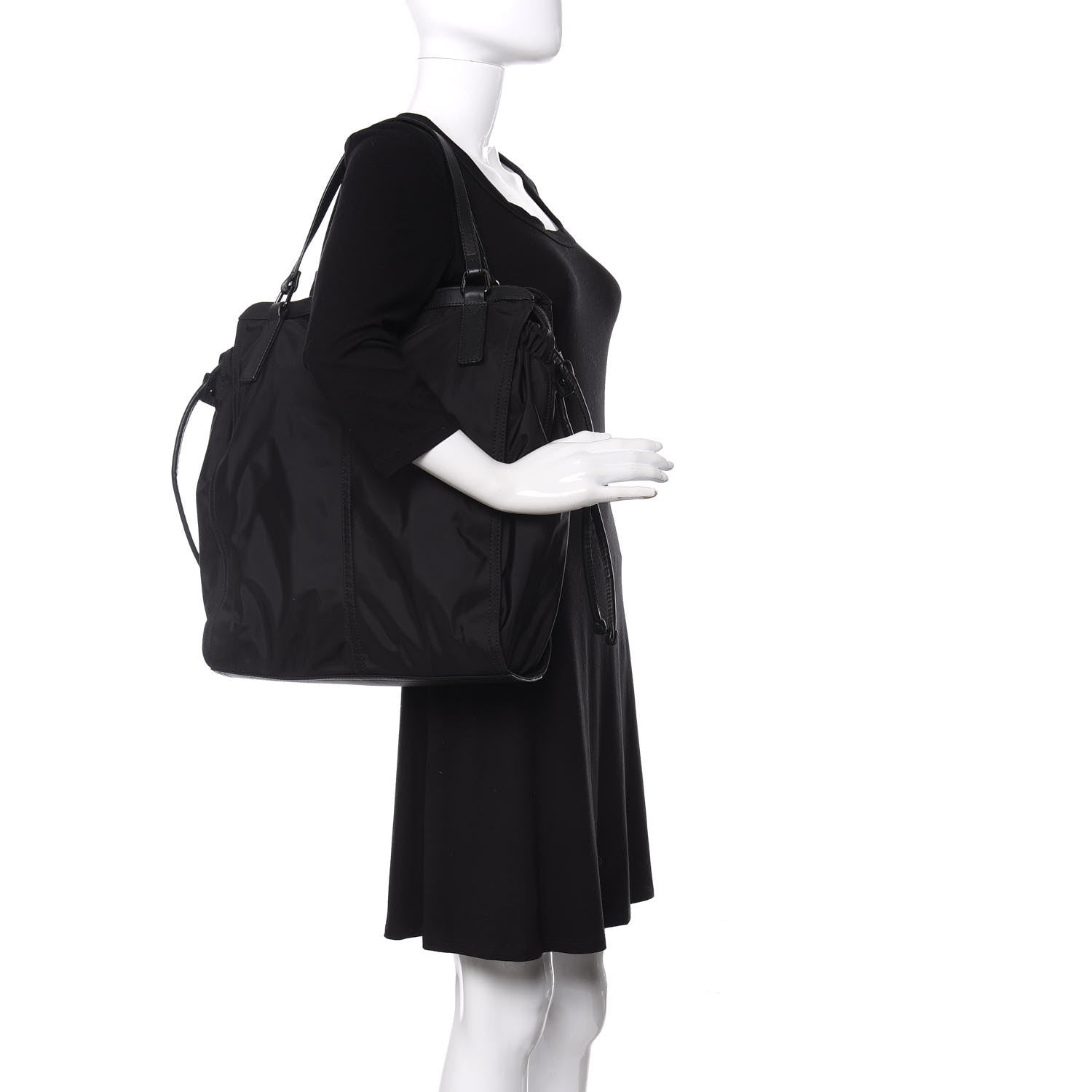 Burberry Nylon Buckleigh Packable Tote Black 2 of 11
