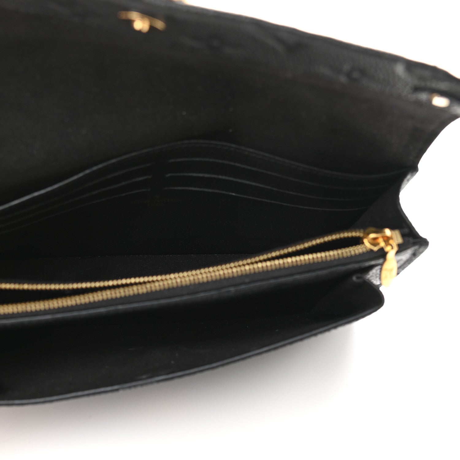 Louis Vuitton Empreinte Vavin Chain Wallet Black 4 of 7