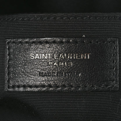 Saint Laurent Calfskin Matelasse Chevron Round Vinyle Camera Bag Black 6 of 12
