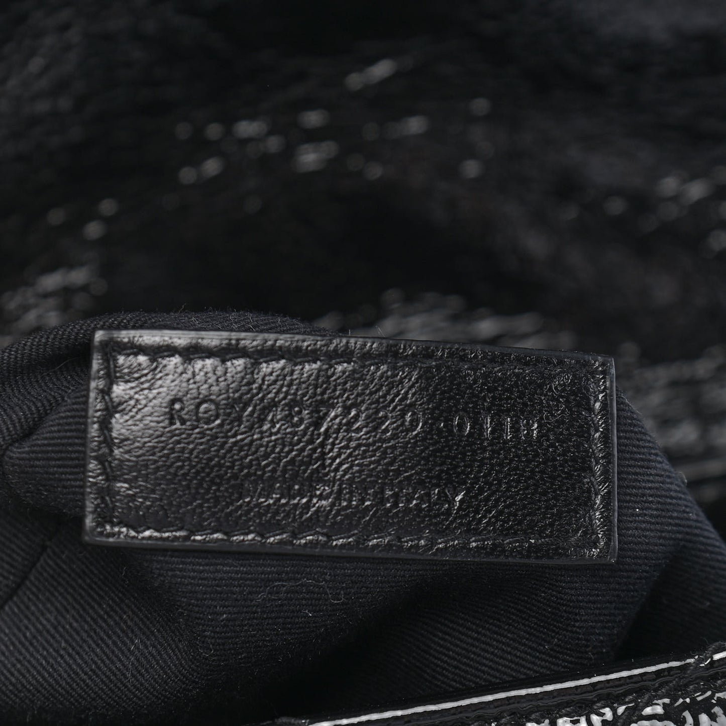 Patent Y Quilted Monogram Small Loulou Backpack Black