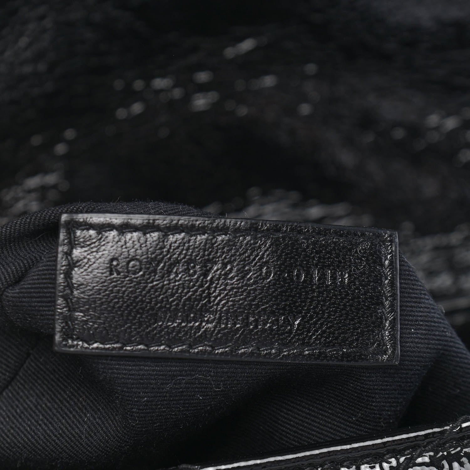 Saint Laurent Patent Y Quilted Monogram Small Loulou Backpack Black 6 of 8