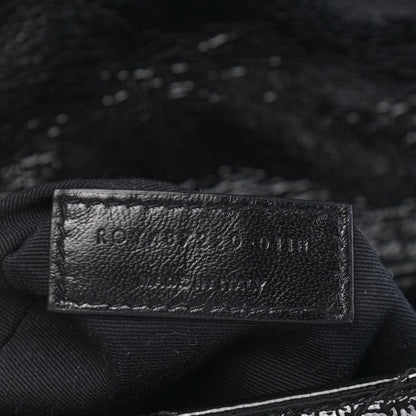 Saint Laurent Patent Y Quilted Monogram Small Loulou Backpack Black 6 of 8