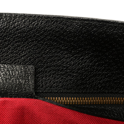 Gucci Grained Calfskin Web Top Handle Tote Black 7 of 11