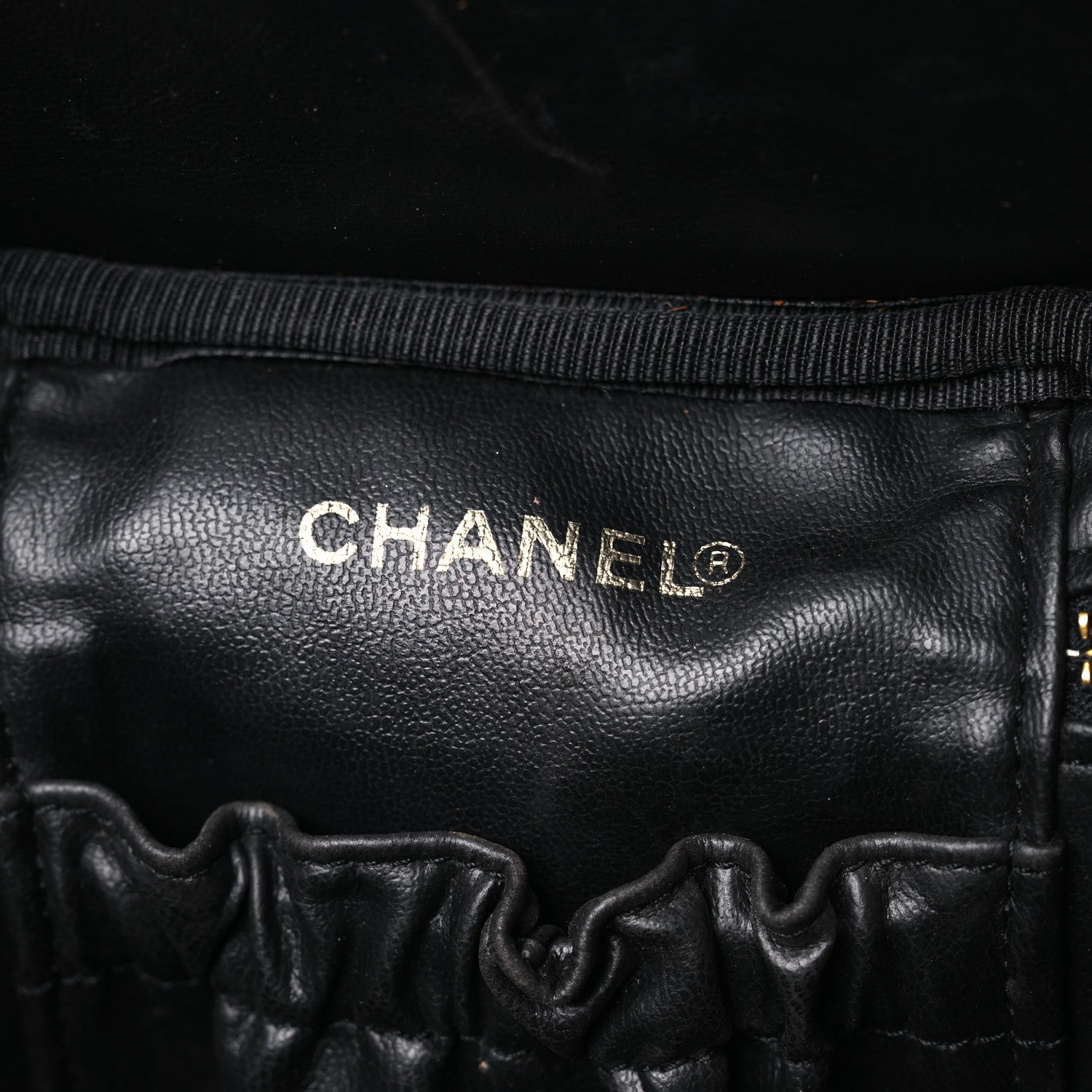 Chanel Caviar Cosmetic Vanity Bag Black 6 of 14