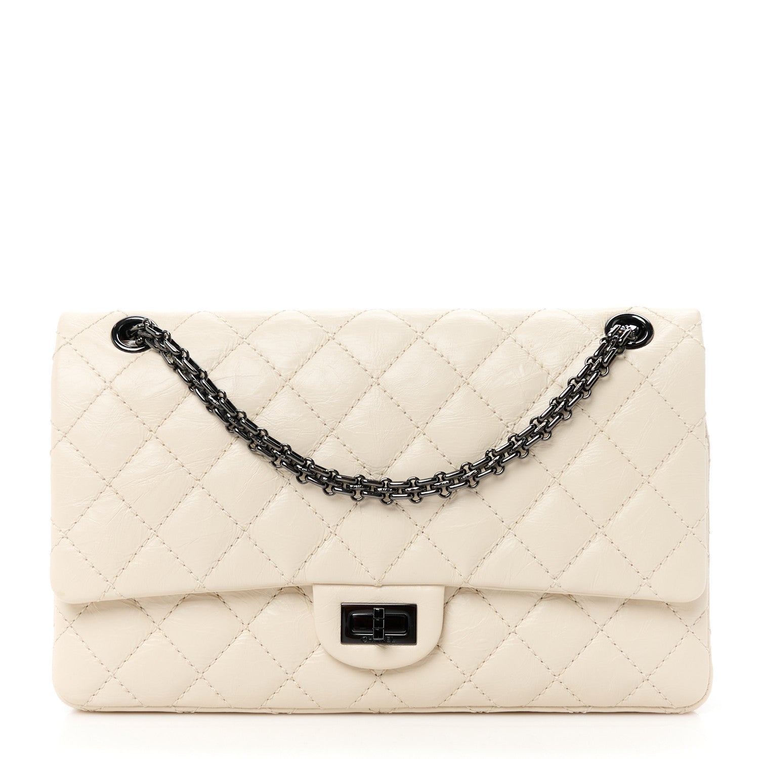 Chanel Aged Calfskin Quilted 2.55 Reissue 227 Flap White 1 of 10