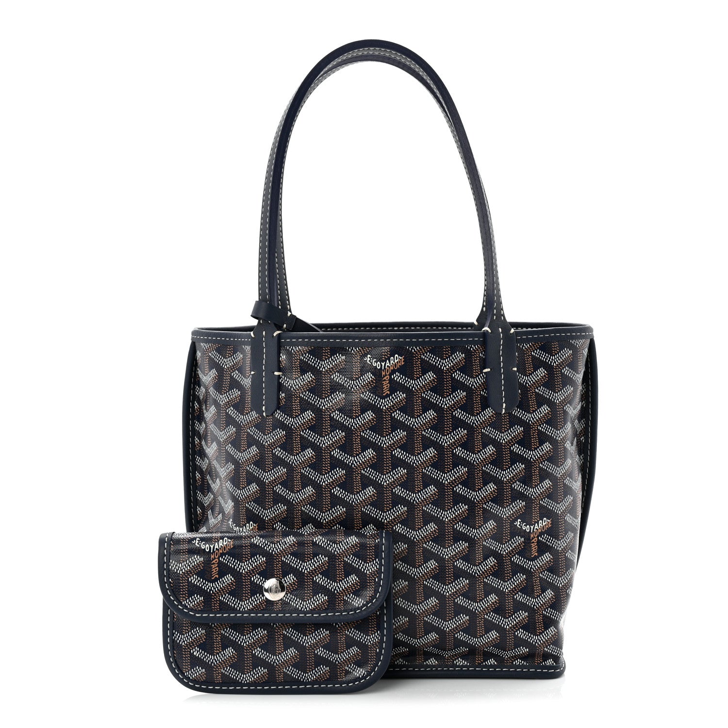 Goyard Goyardine Reversible Mini Anjou Navy 4 of 18