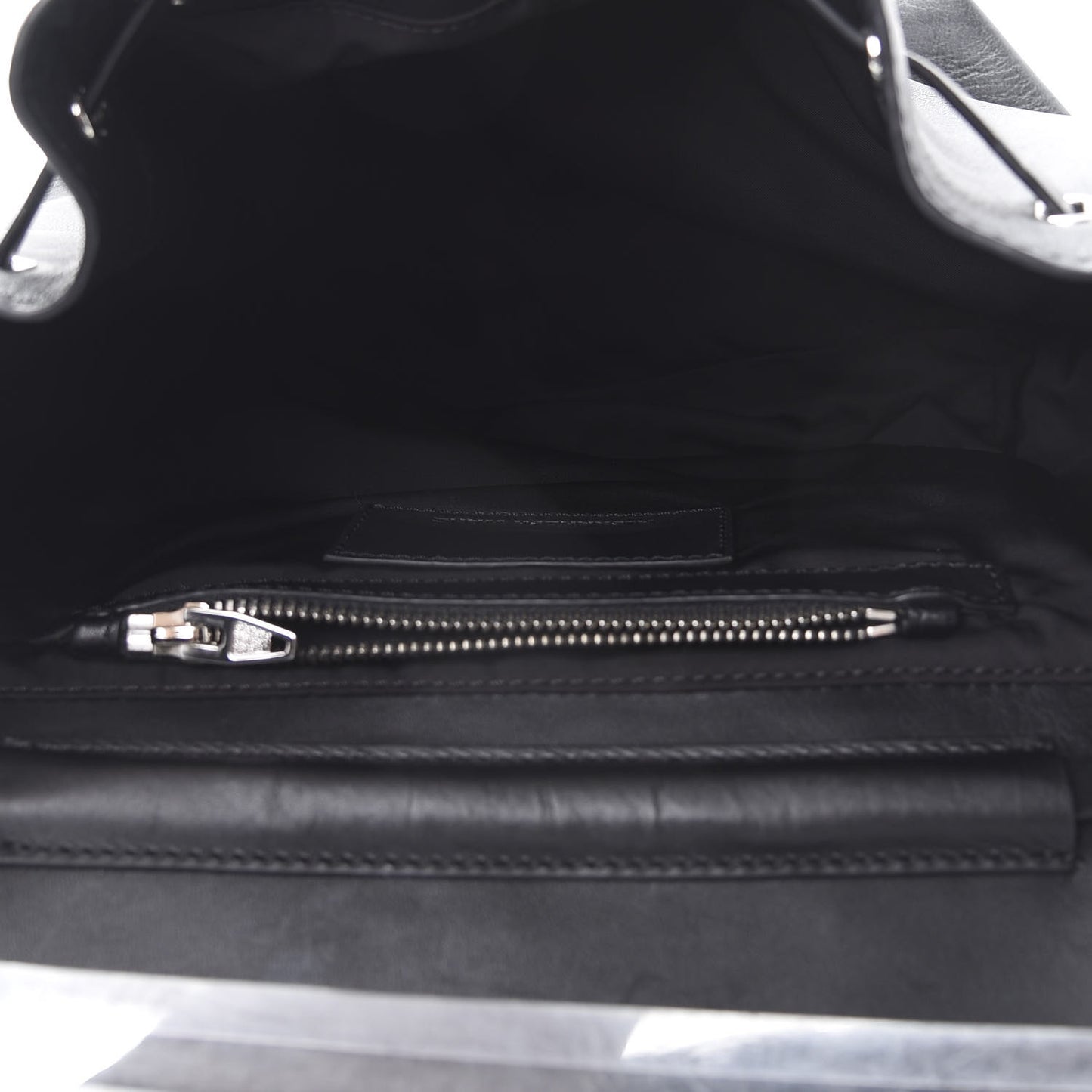Calfskin Prisma Skeletal Backpack Black