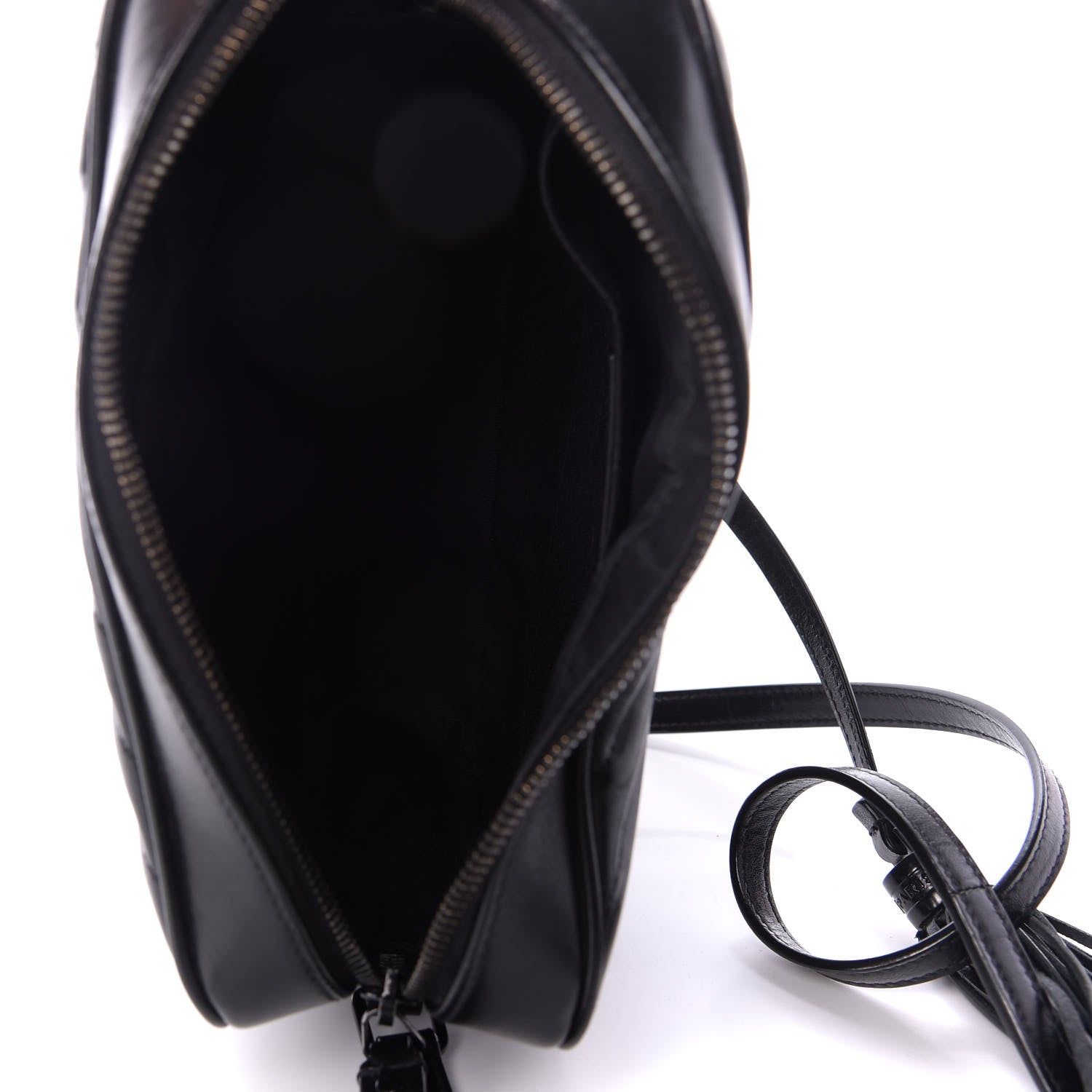 Saint Laurent Calfskin Matelasse Monogram Lou Camera Bag Black 5 of 9