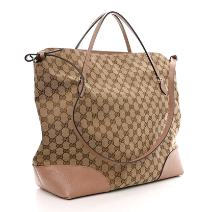 Gucci Monogram Large Bree Foldover Tote Beige Soft Pink 3 of 12