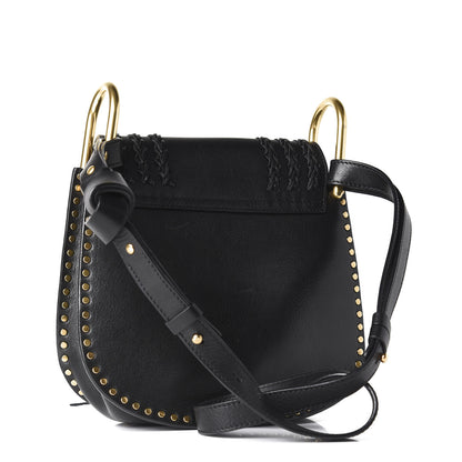 Chloe Calfskin Braided Small Hudson Shoulder Bag Black 2 of 9