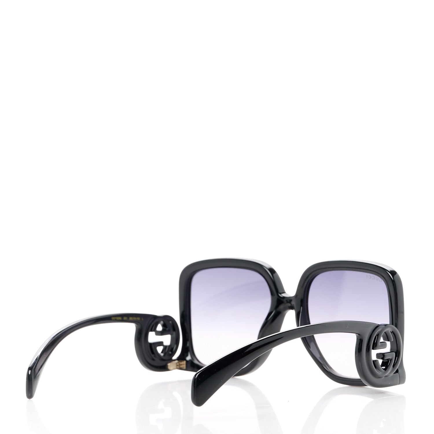 Gucci Acetate Rectangle Frame Sunglasses GG1326S Black 4 of 9