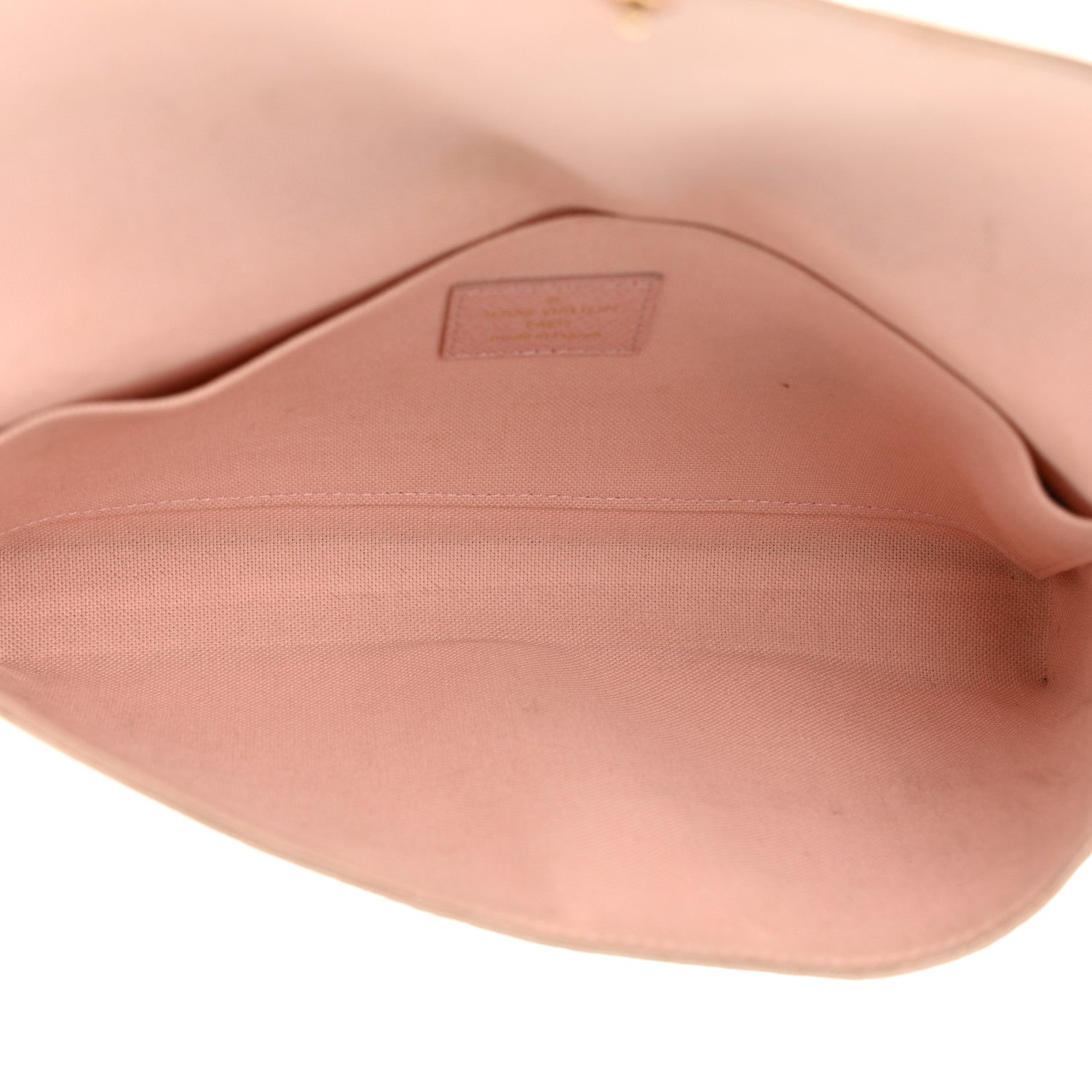 Louis Vuitton Damier Azur Pochette Felicie Chain Wallet Rose Ballerine 6 of 20