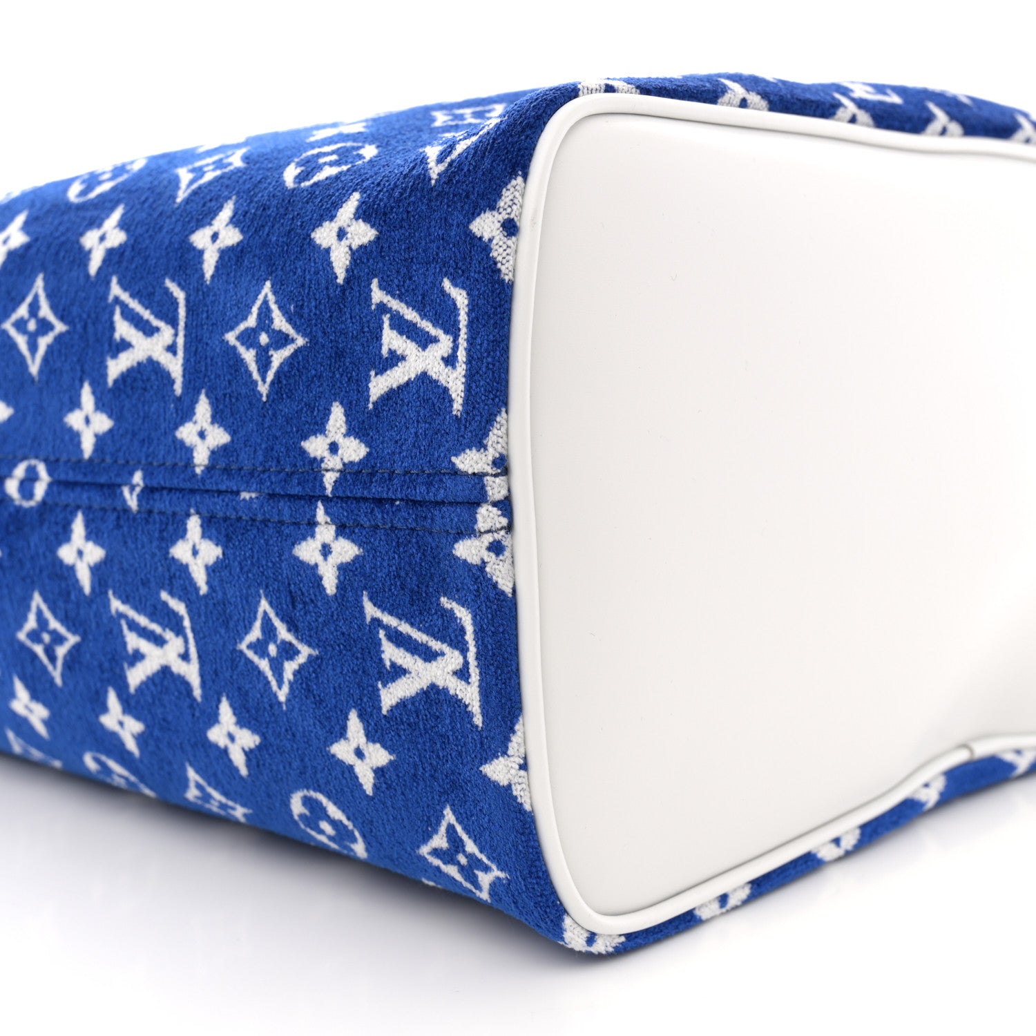 Louis Vuitton Jacquard Velvet Monogram LV Match Neverfull MM Bleu 10 of 14