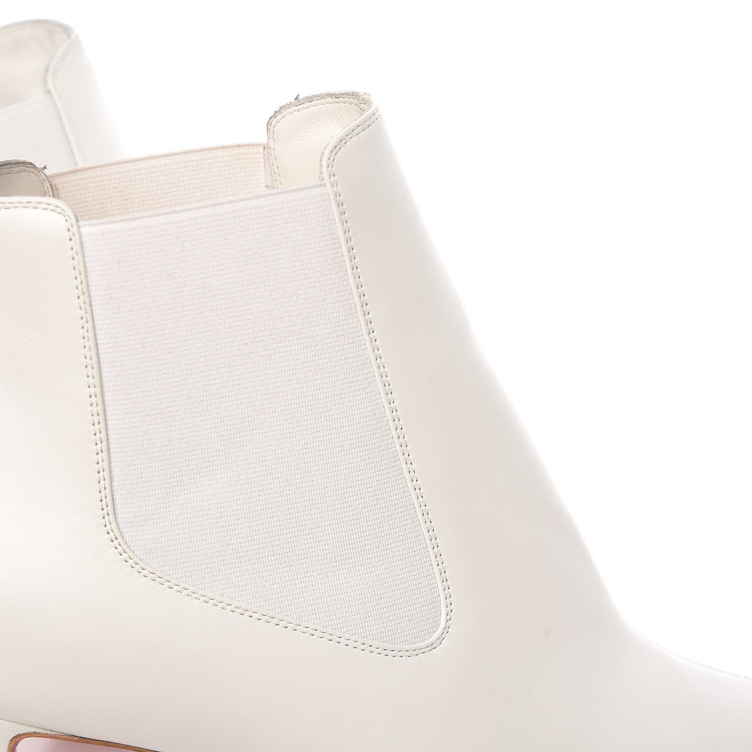 Christian Louboutin Calfskin Antispecchio Superchen 70 Booties 38 Snow Silver 9 of 16