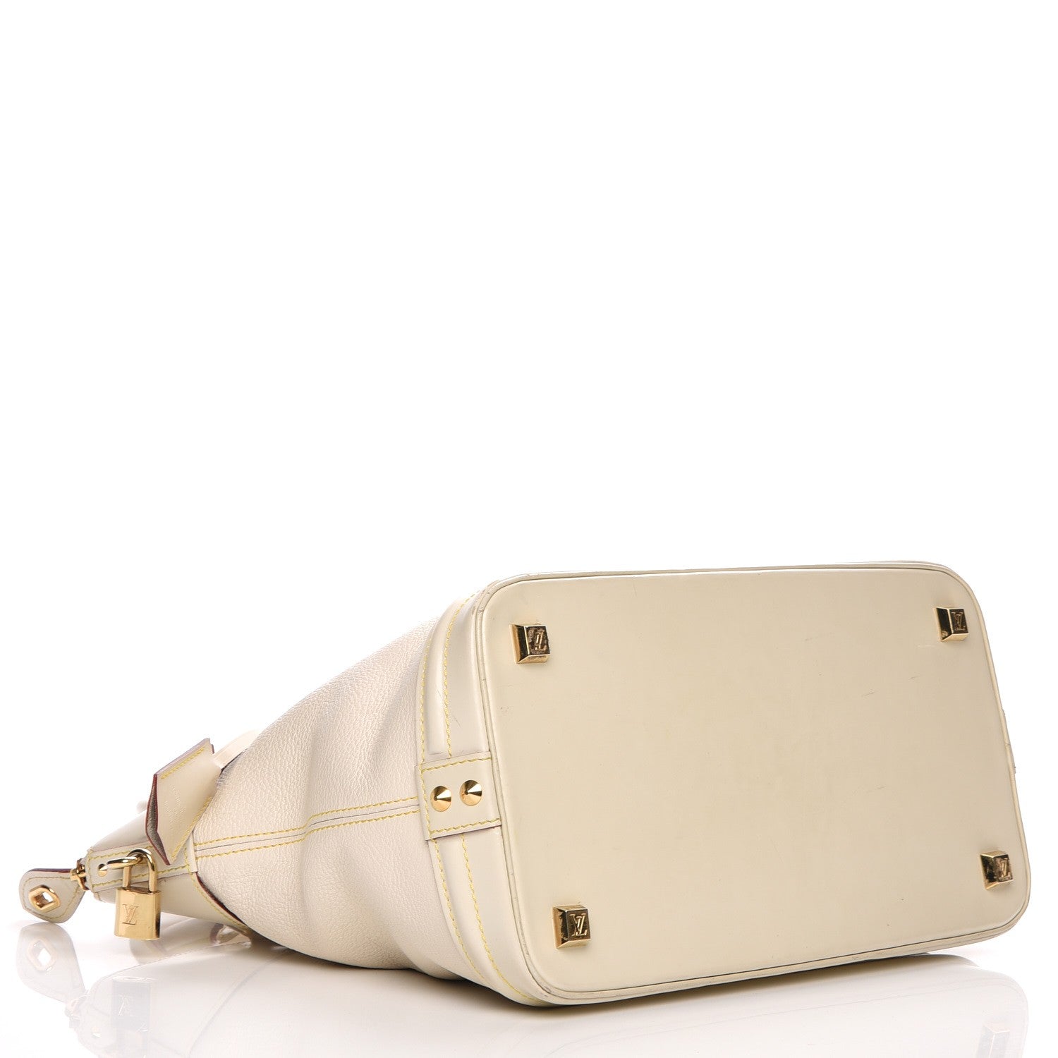 Louis Vuitton Suhali Lockit MM White 4 of 15