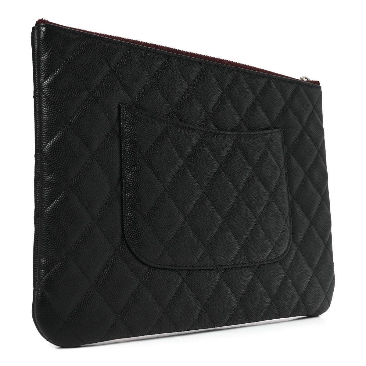 Caviar Quilted Medium Cosmetic Case Black