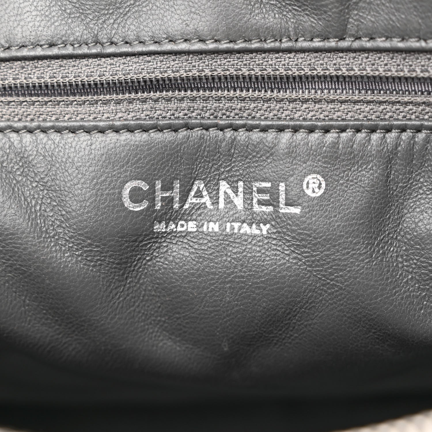 Chanel Aged Calfskin Quilted Large Reissue Camera Case Grey 6 of 16