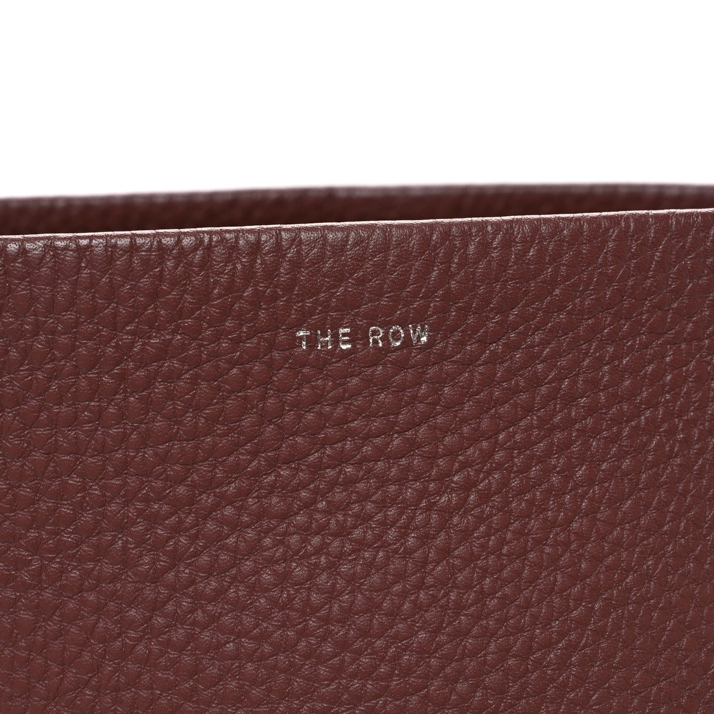 Grained Calfskin Small N/S Park Tote Burnt Wood