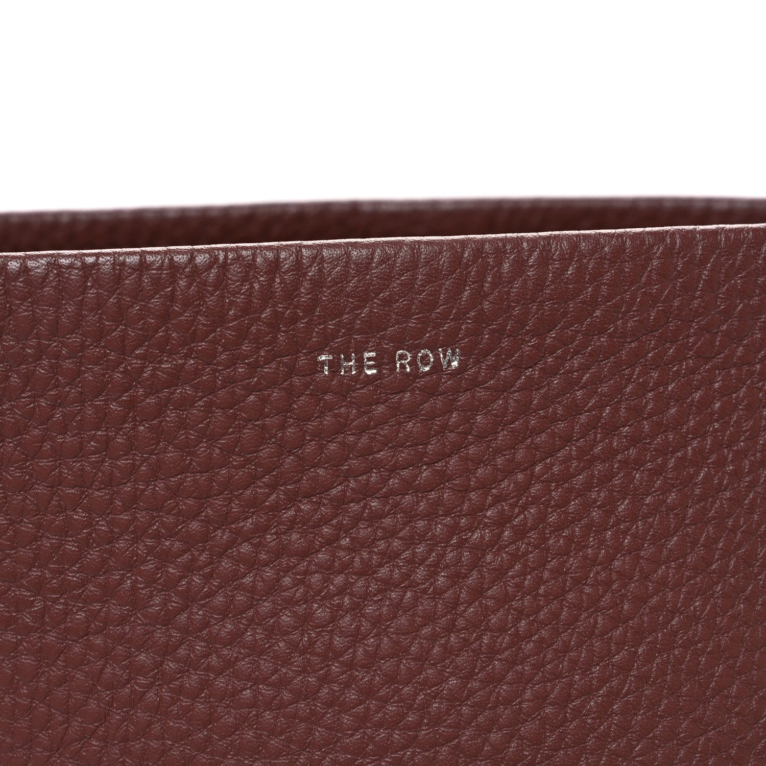 The Row Grained Calfskin Small N/S Park Tote Burnt Wood 7 of 10