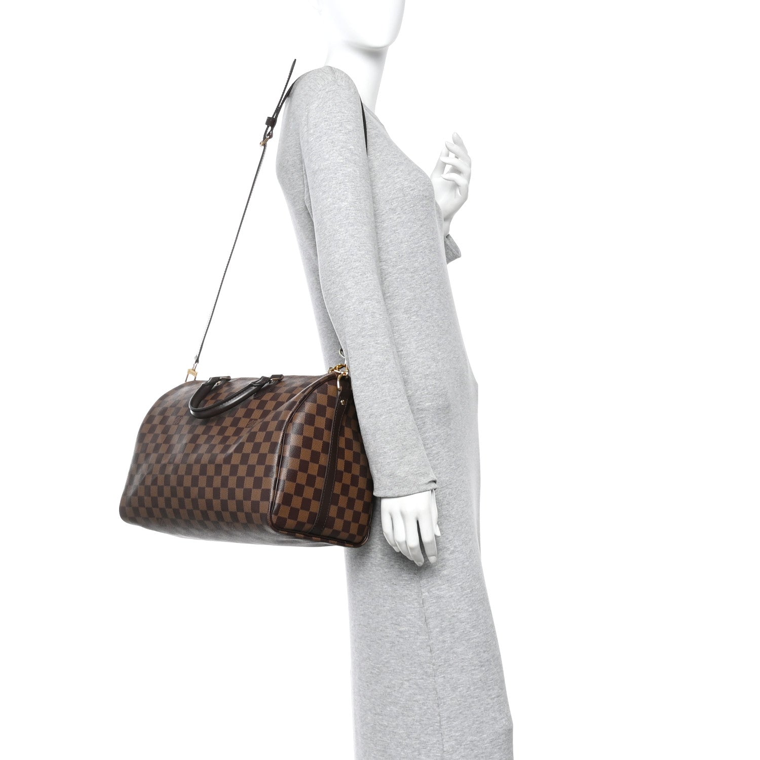 Louis Vuitton Damier Ebene Speedy Bandouliere 35 2 of 9