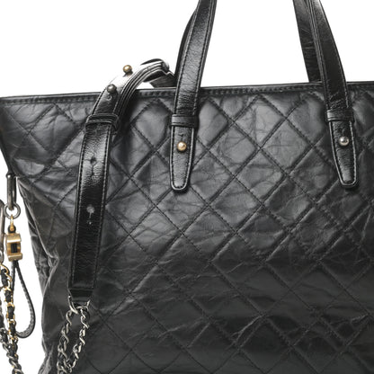 Chanel Calfskin Quilted Large Gabrielle Shopping Tote Black 8 of 17