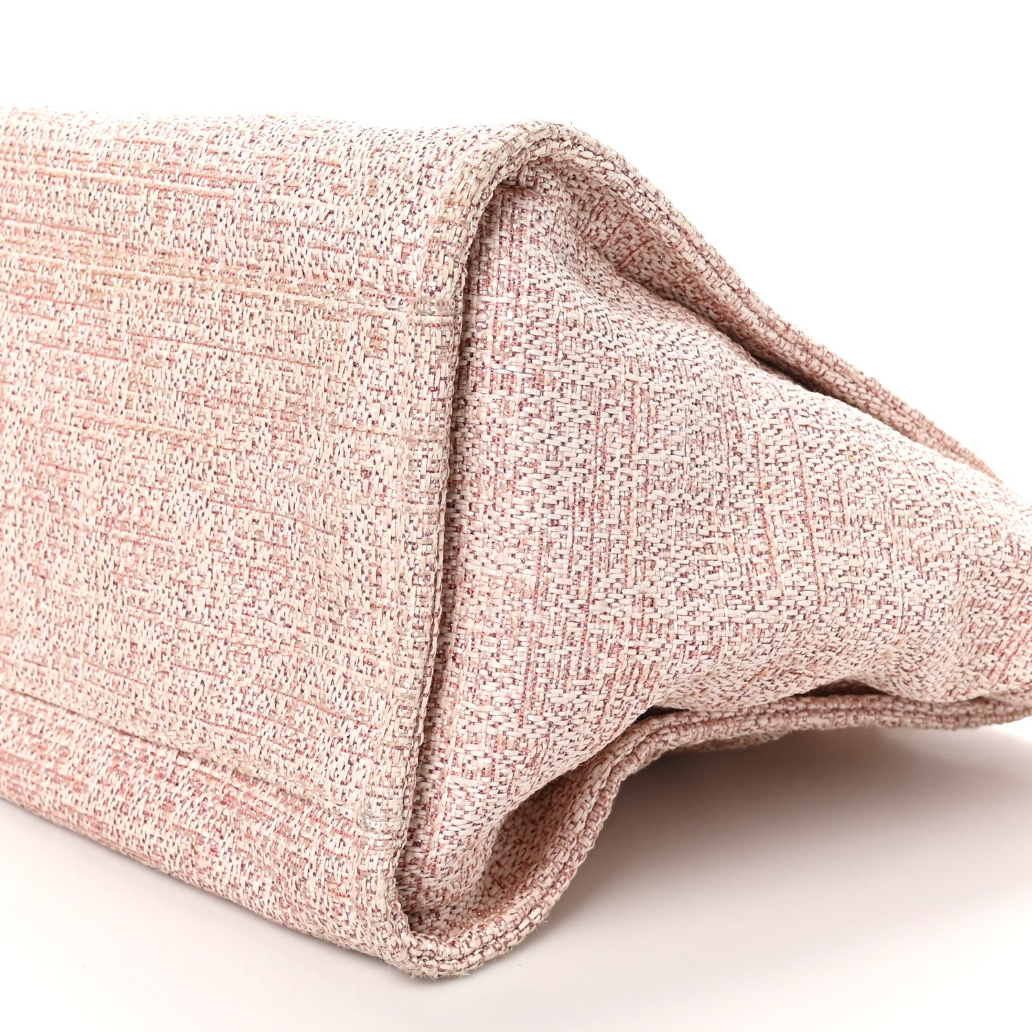 Chanel Lurex Boucle Deauville Medium Tote Pink 9 of 9
