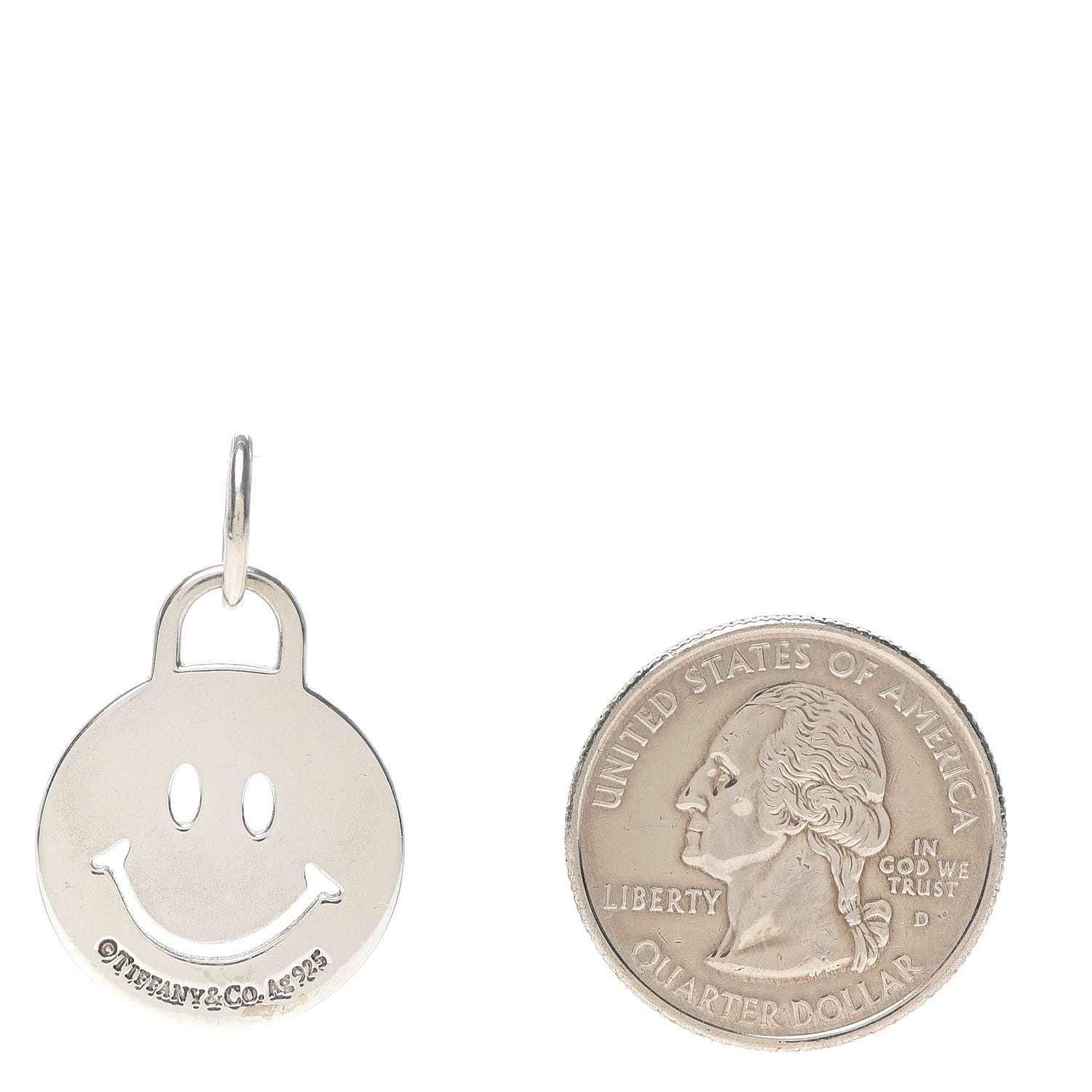 Tiffany 8/1まで Tiffany Sterling Silver Return to Tiffany Pierced Happy Face