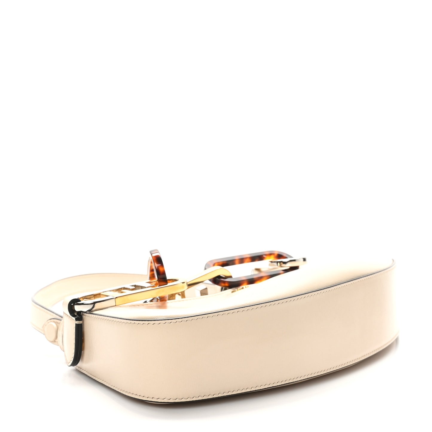 Vitello Queen Palmellato Fendi O'Lock Swing Camelia