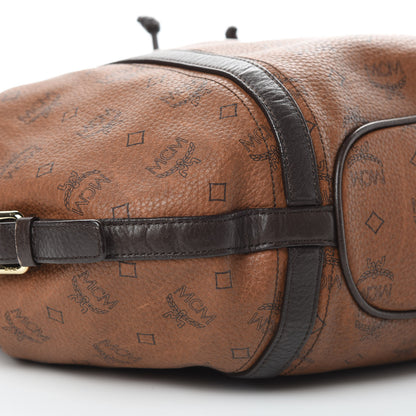 MCM Visetos Drawstring Shopper Cognac 9 of 15