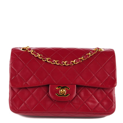 Chanel Lambskin Quilted Small Double Flap Red 1 of 8