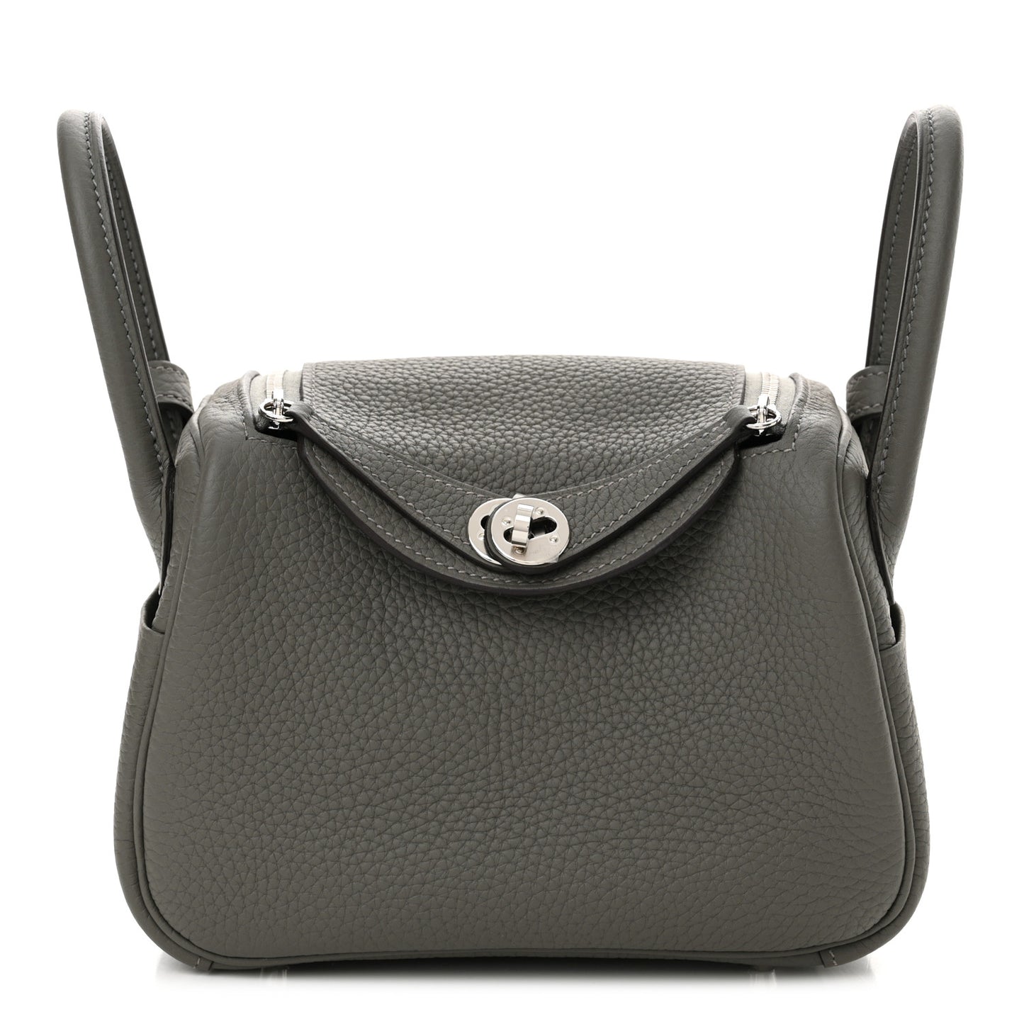 Taurillon Clemence Mini Lindy 20 Gris Meyer
