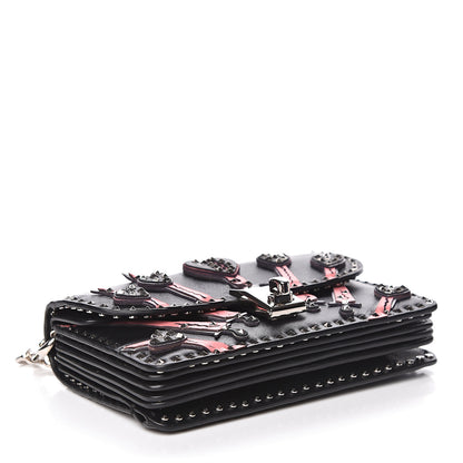 Valentino Garavani Vitello Loveblade Embellished Accordion Flap Bag Black Multicolor 4 of 9