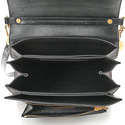 Givenchy Goatskin Suede Small GV3 Shoulder Bag Black 9 of 15