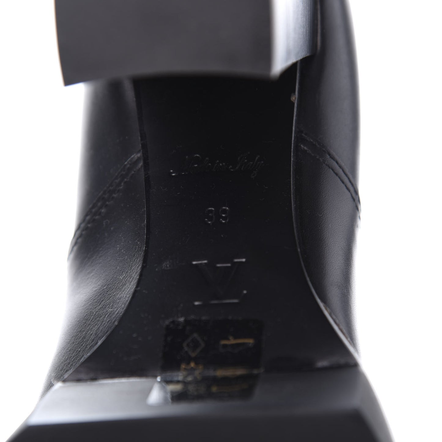 Calfskin Monogram Star Trail Ankle Boots 39 Black