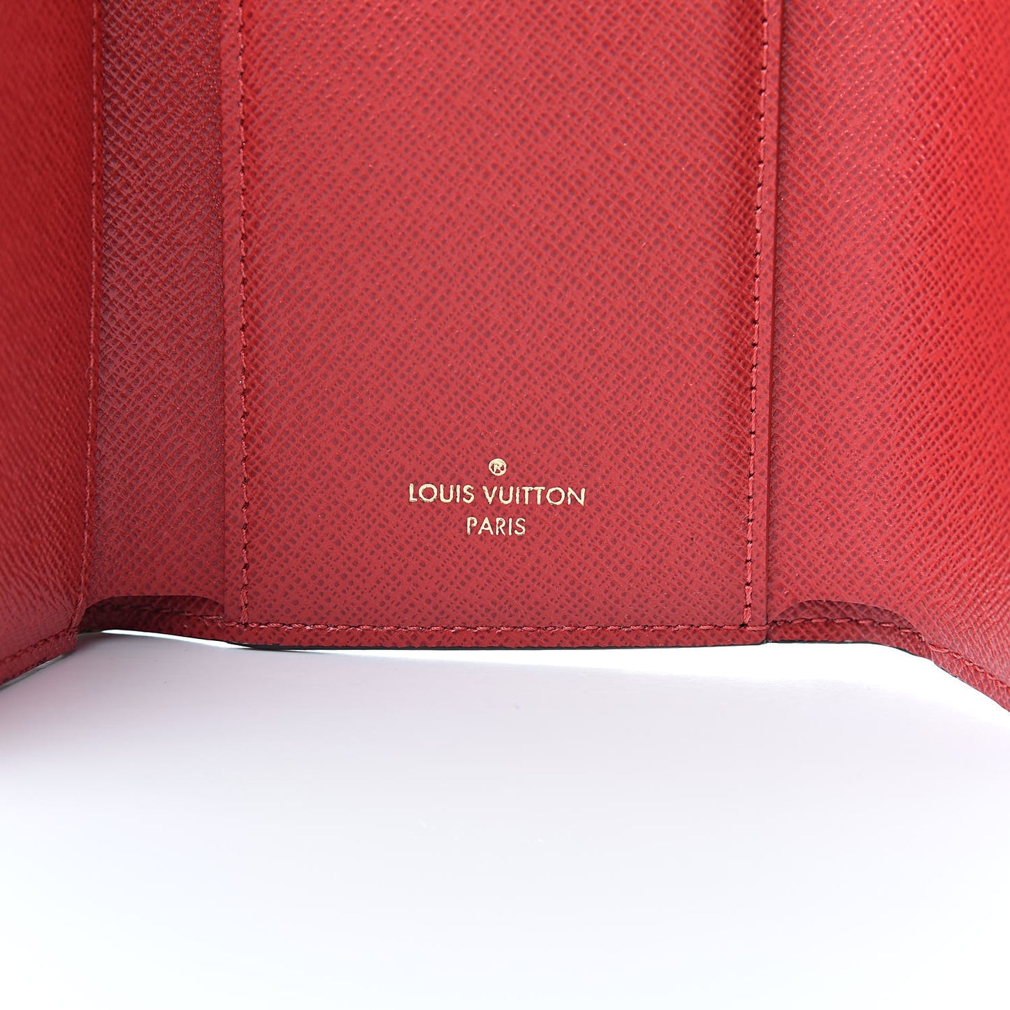 Damier Ebene Victorine Wallet Cherry
