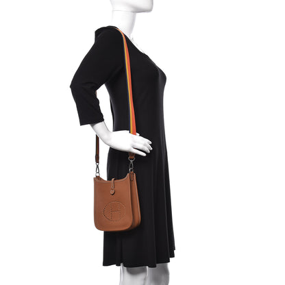 Hermes Taurillon Clemence Amazone Evelyne TPM Gold 3 of 12