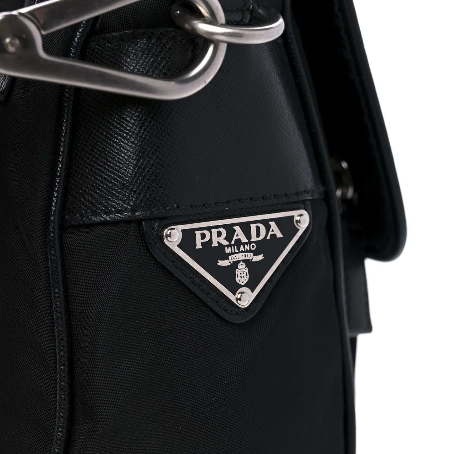 Nylon Vela Shoulder Bag Black